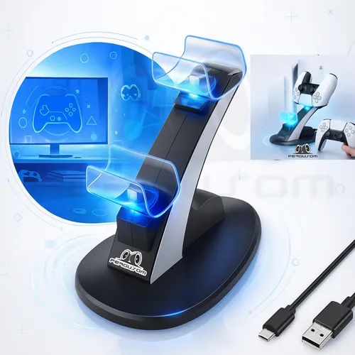 Base Carregador Ps5 Carregador Controle Duplo Playstations 5 Oivo...