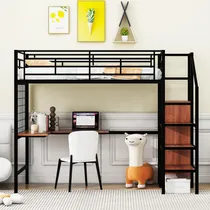 Comprar Bellemave Cama Tipo Loft De Tamaño Individual Con Escritorio