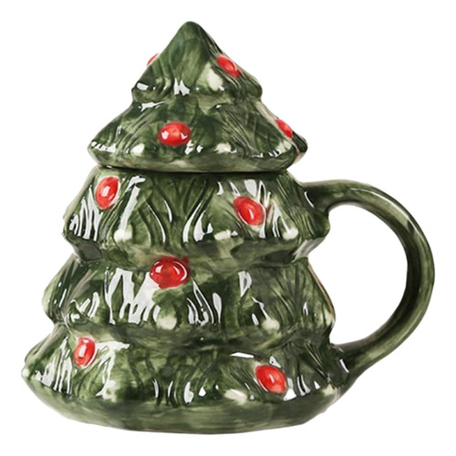 Taza De Café De Cerámica Con Forma De Árbol De Navidad, Prác