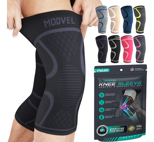 Modvel Elite - Rodillera Para Mujeres Y Hombres, Paquete De