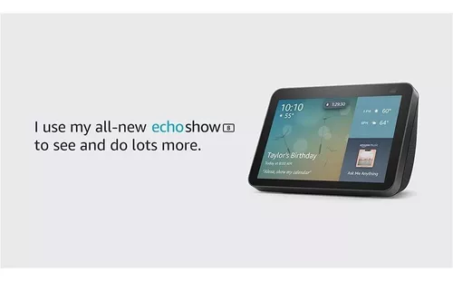 ECHO SHOW Echo Show 8 2nd Gen con asistente virtual Alexa, pantalla  integrada de 8