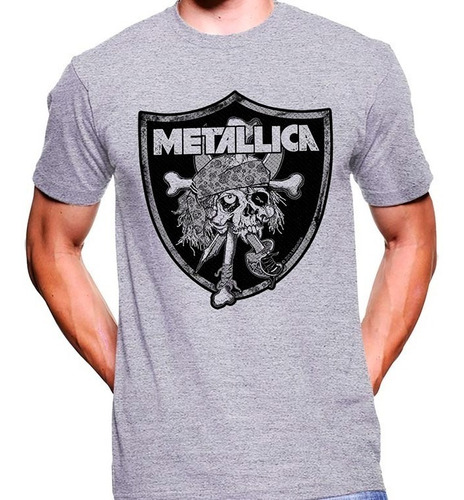 Camiseta Premium Dtg Rock Estampada Metallica