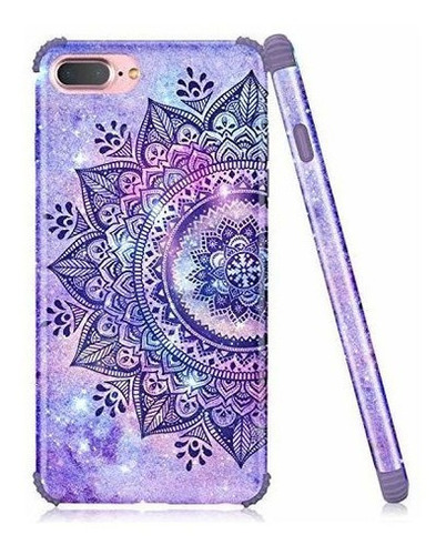 Carcasa Para iPhone 7 Plus Y 8 Plus Diseo De Flores De Man