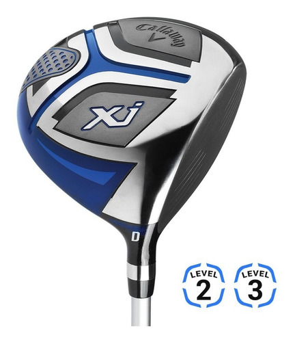 Imagen 3 de 10 de Kaddygolf Set Golf Junior Callaway Xj - 9 A 12 Años - Nene