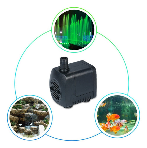 Bomba De Água Led Ultra-quiet Plug Light 800l/h Submersível