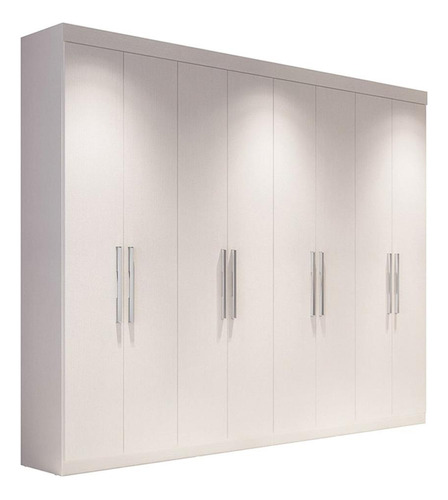 Guarda-roupa Casal Édez Take, 8 Portas 2,4m, Touch Branco