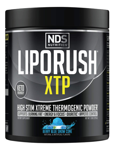 Nds Nutrition Liporush Xtp - Quemador De Grasa Termognico Co