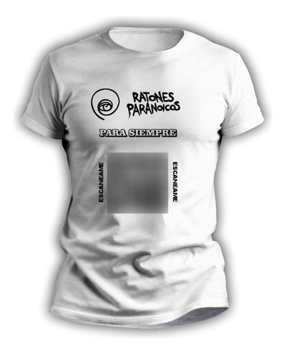 Remera Rock Nacional Sublimada Qr Ratones Paranoicos 4151