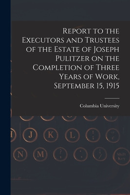 Libro Report To The Executors And Trustees Of The Estate ...