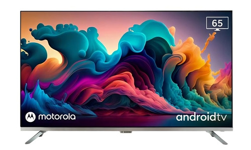 Smart Tv Motorola Android Tv 65 Uhd 4k Hdr + Comando De Voz