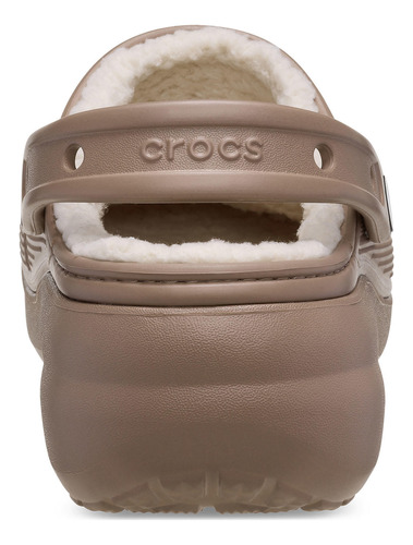 Zueco Crocs Mujer Lined Chiporro Platform Café Crocs