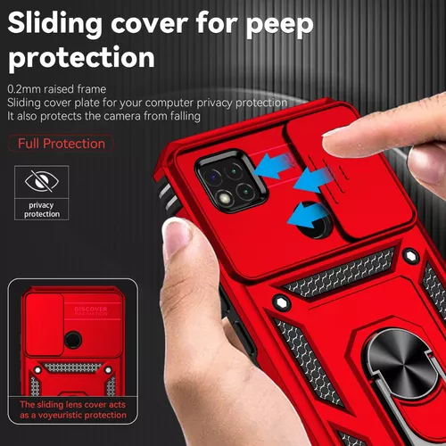  Paquetes de fundas para teléfono móvil Redmi 10C con soporte de  anillo magnético, resistente a prueba de golpes para funda de teléfono Redmi  10C (color: rojo) : Celulares y Accesorios