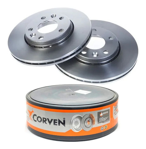 Kit X2 Disco Freno Corven Renault Duster 280mm 2011 - 2022