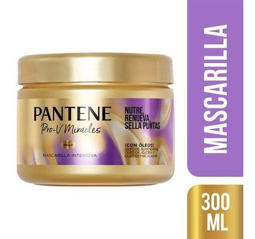 Mascarilla Pantene Pro-v Miracles Nutre Renueva Sella Puntas