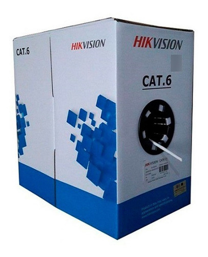 305mts Cable Utp Cat 6 Blanco Ul Hikvision 100% Cobre 