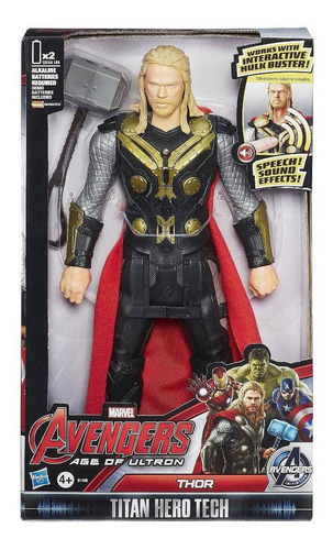 Boneco Avengers Titan Hero Tech A Era De Ultron Thor Hasbro