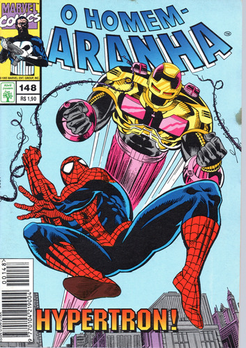 O Homem-aranha N° 148 - 84 Páginas Em Português - Editora Abril - Formato 13,5 X 19 - Capa Mole - 1995 - Bonellihq Cx03 Abr24