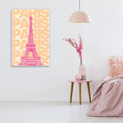 Cuadro Decorativo Moderno De Torre Eiffel, París (56x86cm)