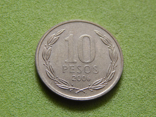 Moeda Do Chile De 10 Pesos De 2006 (ref 1700)