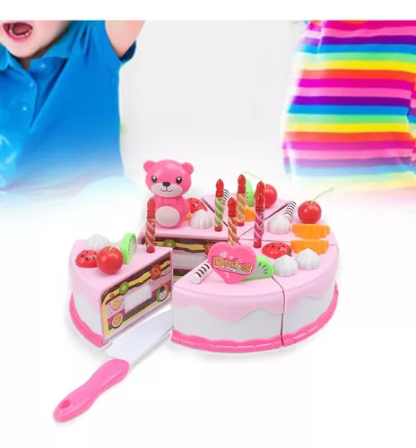 Brinquedo cortante para crianças, Bolo de aniversário, Pizza, Chee