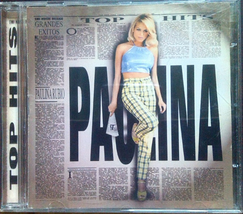 Cd Paulina Rubio - Top Hits - Grandes Exitos - Original