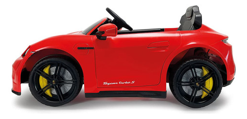 Coche Eléctrico Infantil Porsche Taycan Turbo S 12v Injusa Color Rojo
