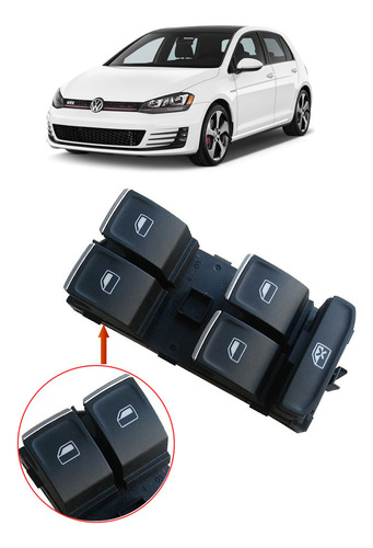 Comando Botão Vidro Eletrico Golf Tsi Gti Mk7 5g0959857c