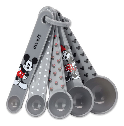 Cucharas Medidoras De Mickey Y Minnie Mouse De Disney  ..