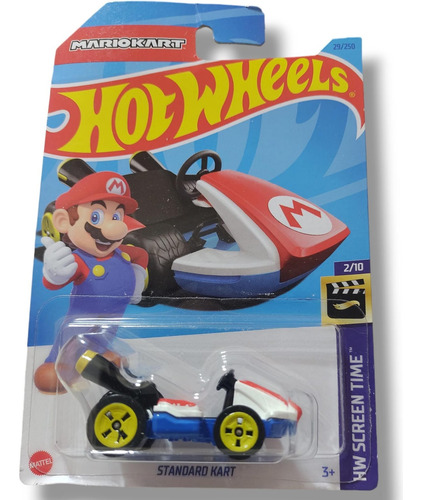Standard Kart Hw Screen Time Mario Bros  1/64 Hotwheels