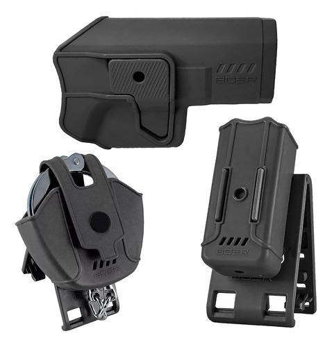Funda Pistolera Boer Glock Porta Cargador Porta Esposas