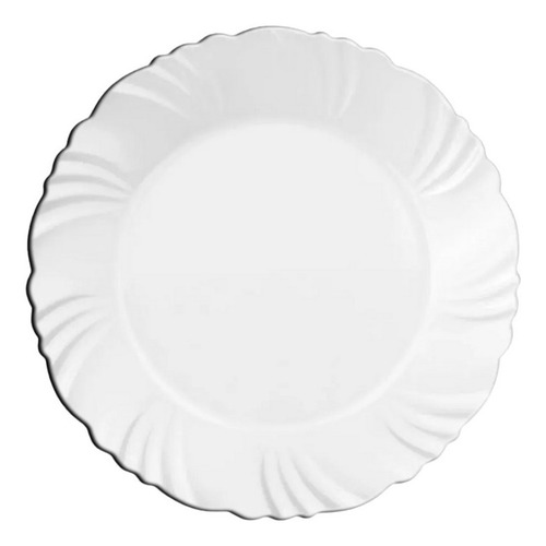 Plato Postre 19 Cm Petala Nadir Vidrio Templado Diseño X1 Un