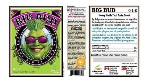 Advanced Nutrients Big Bud Grandes Cogollos Y Flores 1lt