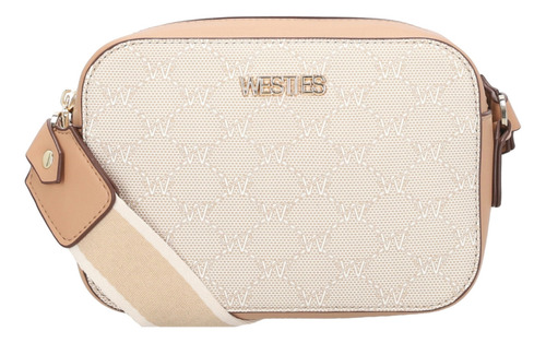 Bolsa Cross Body Para Mujer Westies Beige Hblemoswe