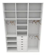 Comprar Kit Closet Modulado M195 Arara Colmeia Closet Quarto Mdf