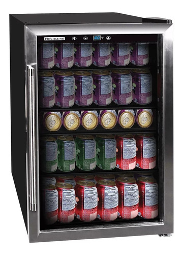 Mini Refrigerador Bar Puerta De Vidrio 126 Latas Frigobar 