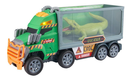 Camion Monster Moverz  C/cocodrilo Luces Y Sonido Teamsterz