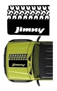 1pz Vinil Sticker Calcomanía Suzuki Jimny Off Road Al Cofre
