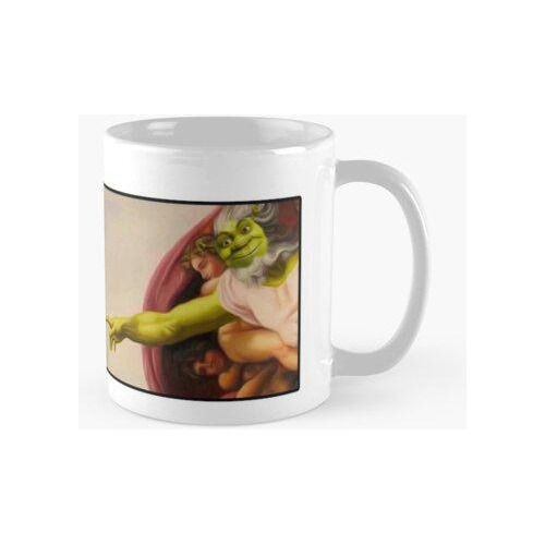 Taza Shrek Manos De Dios Calidad Premium