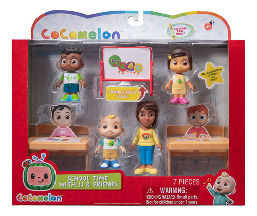 Cocomelon Set 4 Muñecos Un Dia En La Escuela Int Cmw0373