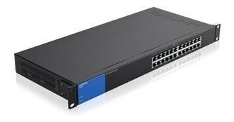 Switch Linksys Gigabit Ethernet Para Rack Lgs124p 24 Puertos