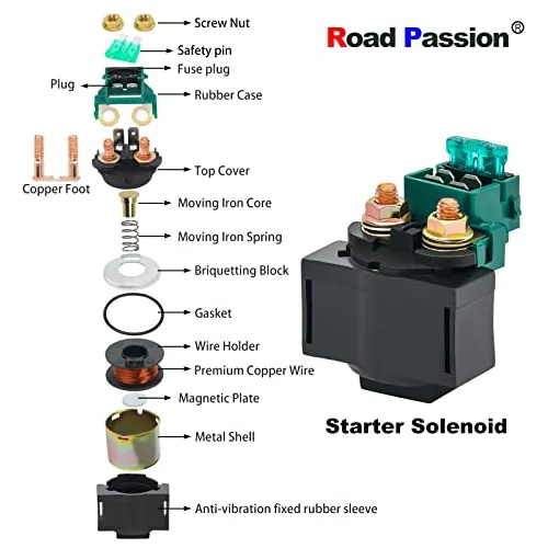 Relé Solenoide De Arranque Road Passion 27010-1254 Para Kawa