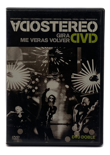 Set 2 Dvd´s Soda Stereo  Gira Me Veras Volver / Excelente