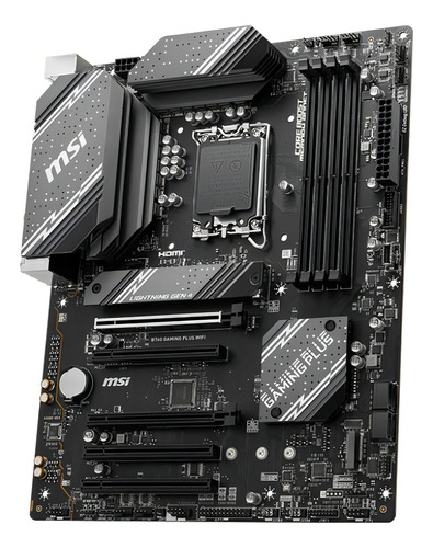 Placa-mãe Msi Mpg B760 Gaming Plus Wifi 1700 13°gen 2 cores preto