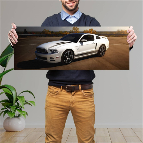 Cuadro 30x80cm Auto 2012 Ford Mustang 5 0 Gt Cal 53