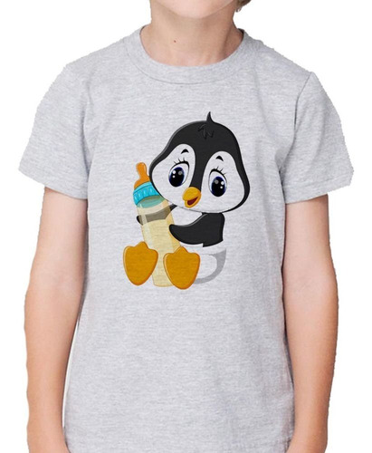 Remera De Niño Pinguino Bebe Con Mamadera