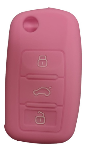 Cubre Llave De Silicona Vw Gli Vento - Golf Pink