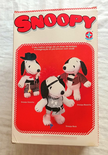 Boneco Pelúcia Snoopy Rock Estrela Anos 80 Raro Na Caixa (Usado)