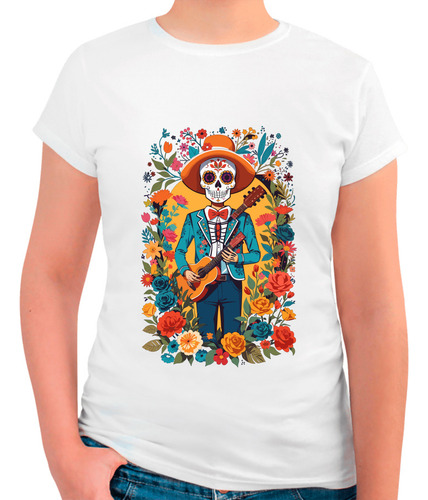 Playera Diseño Catrin Bohemio - Día De Muertos - México - 02