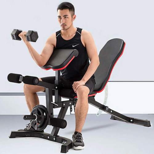 Gensdh Banco De Pesas Plegable Con Mancuernas Para Gimnasio