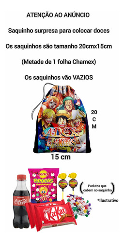 20 Sacolinhas Surpresa Urso Baloeiro (20x15cm)